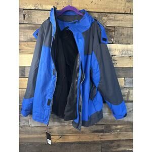 Victory Sportswear Medium Coat Black And Blue Style 18828